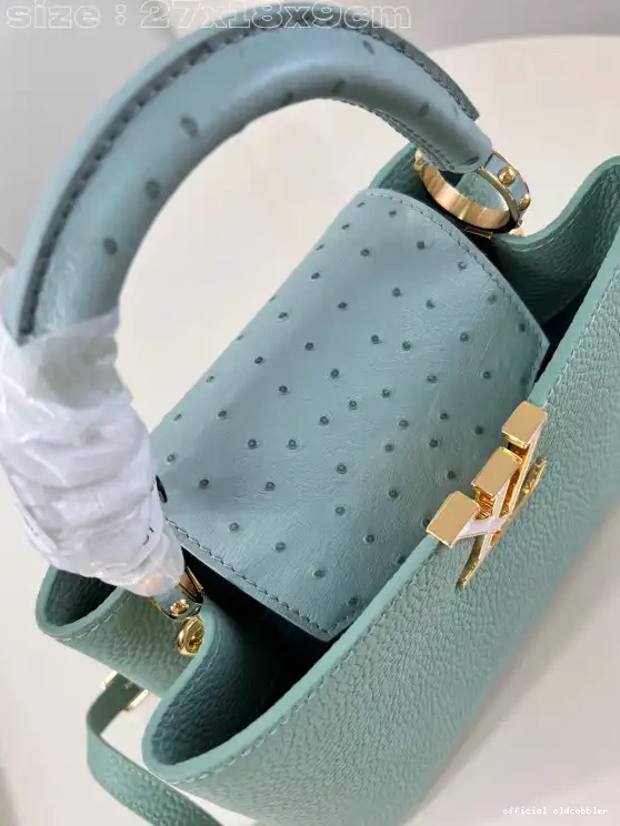 Official oldcobbler LOUIS VUITTON BB-29*16.5*9CM CAPUCINES 0616